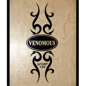Venomous Sport 121cm – Free Ride Sandboard With Foot Straps and Wax